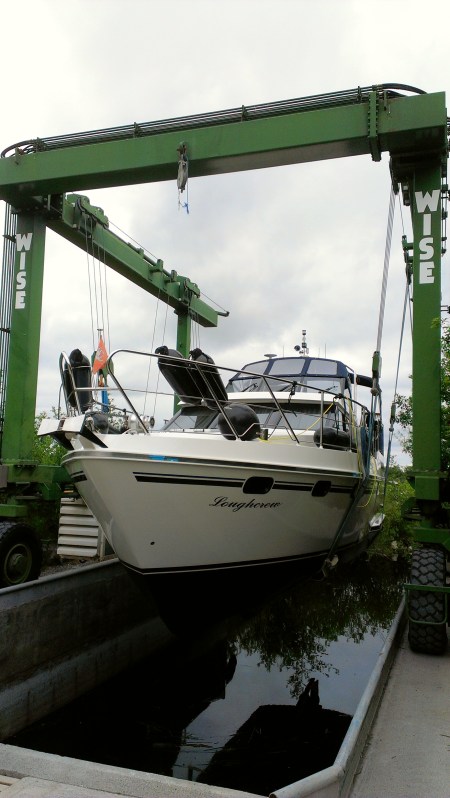 Another boat hauled out for cleaning and antifoul 